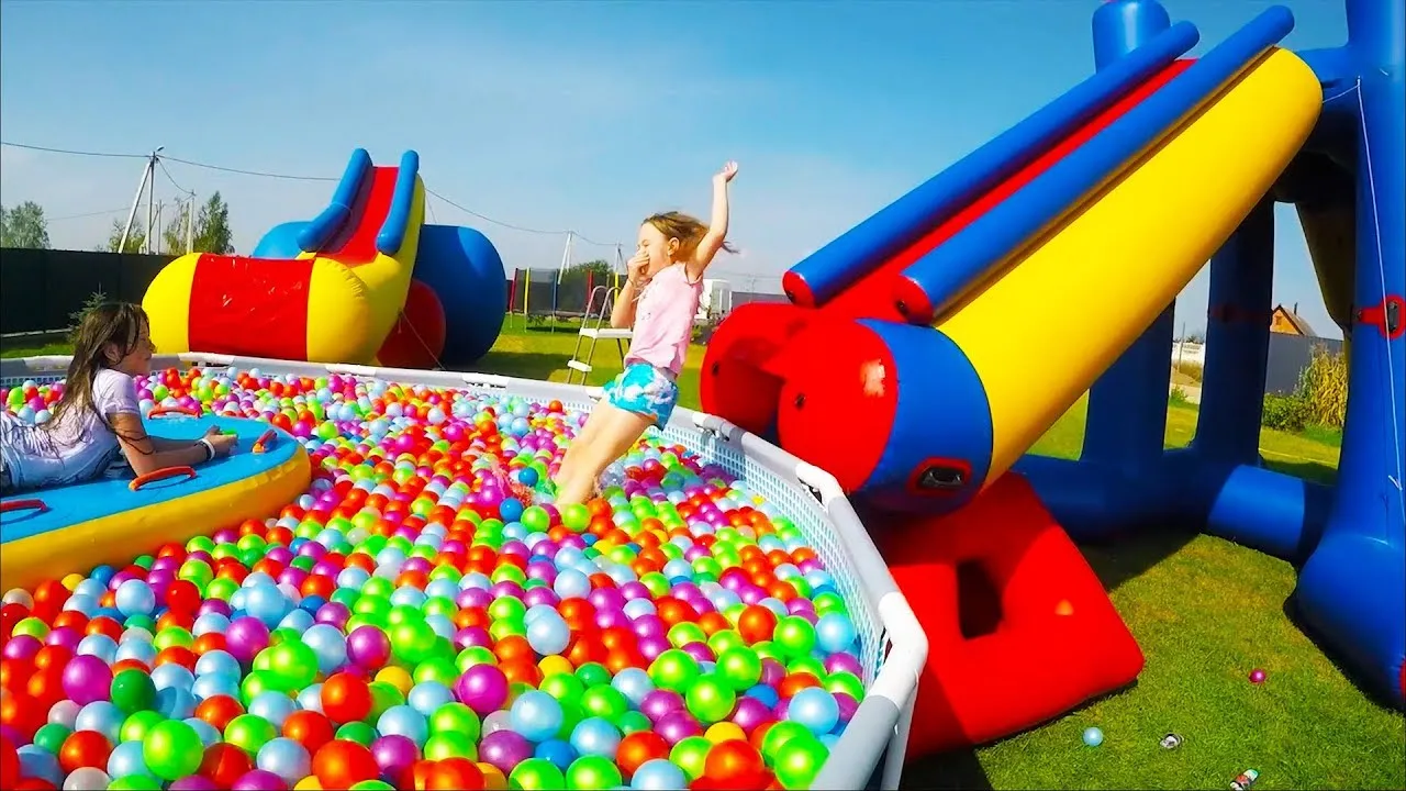 Надувные горки, бассейны, батуты